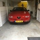 Een probeersel van een licht doorgeslagen spiderman. Onderdelen van een espace op een spider... losgeslagen uit onrijdbaar weerfrustratie... een spoilerlip die ook kan functioneren als sneeuwschuif. Sjonnie in de bocht ⯑⯑⯑
