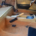 Stoelen Spider 4 van echt leer voorzien